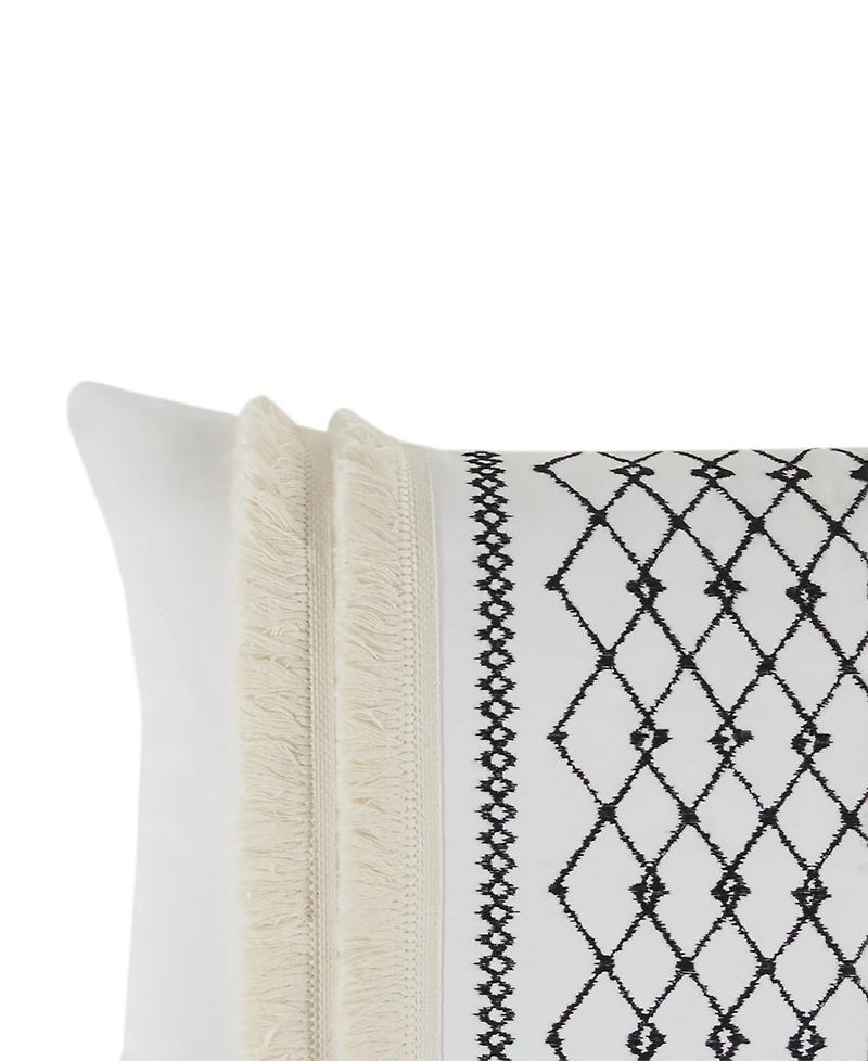 Ink+Ivy Bea Embroidered Decorative Pillow, 12" x 20"