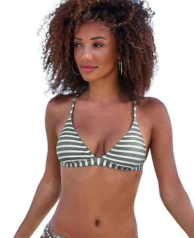 Lascana Women's Cross Back Triangle Bikini Swimsuit Top Bra Sizing