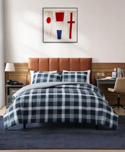 Tommy Hilfiger Huntingdon Plaid Washed Microfiber Comforter Sets