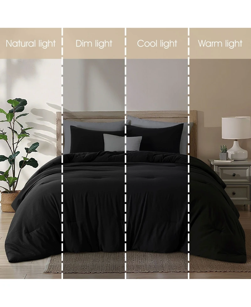 Stratford Park Anaya Solid 3-Pc. Comforter Set