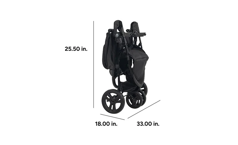 Baby Trend Kids Trend Venture 3-Wheel Stroller Travel System
