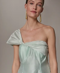 Donna Karan New York Petite One-Shoulder Ball Gown