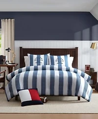 Tommy Hilfiger Berkeley Stripe Washed Microfiber Comforter Sets