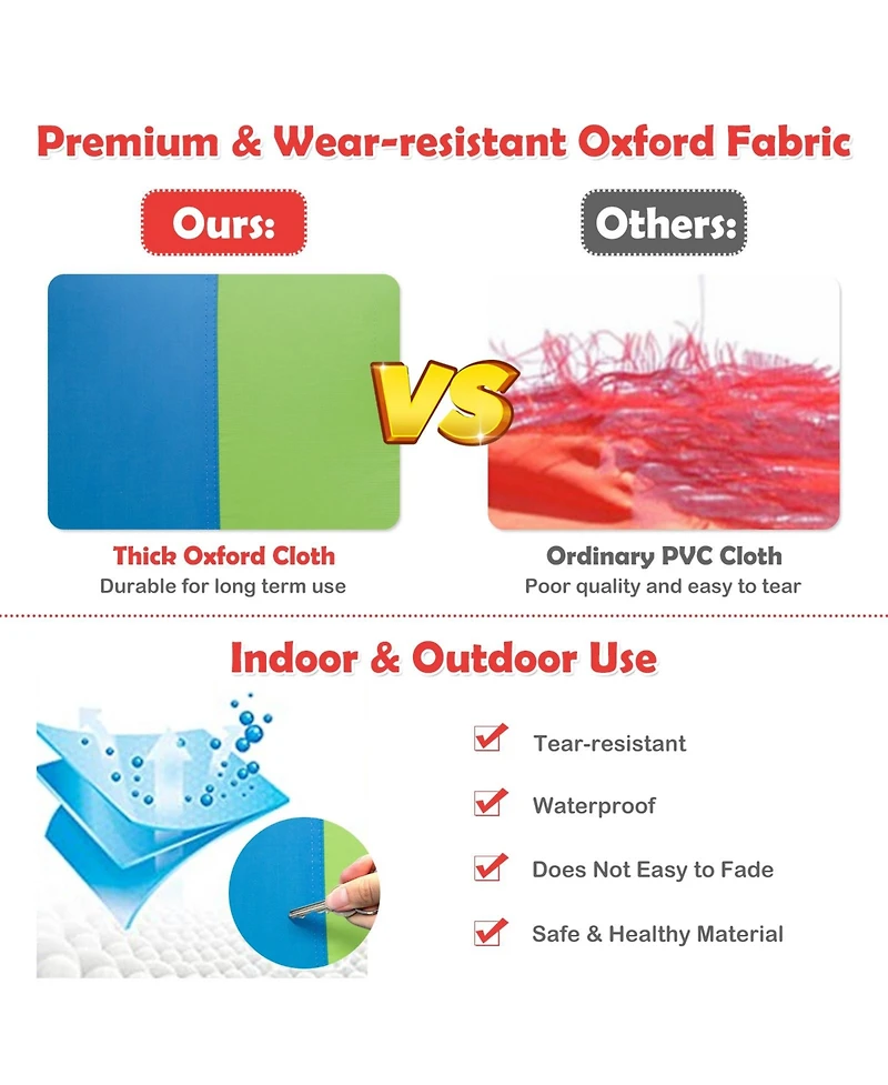 Mecale Inflatable Water Slide Bounce House with 740W Blower Included