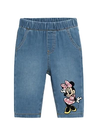 Disney Baby Girls' Minnie Character Top and Denim Pants, 2-Piece Set