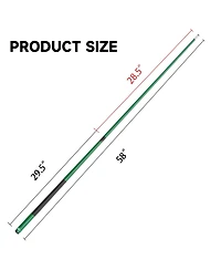 Gse Games & Sports Expert 58" 2-Piece Matte Fiberglass Graphite Composite Billiard Pool Cue Stick for Men/Women