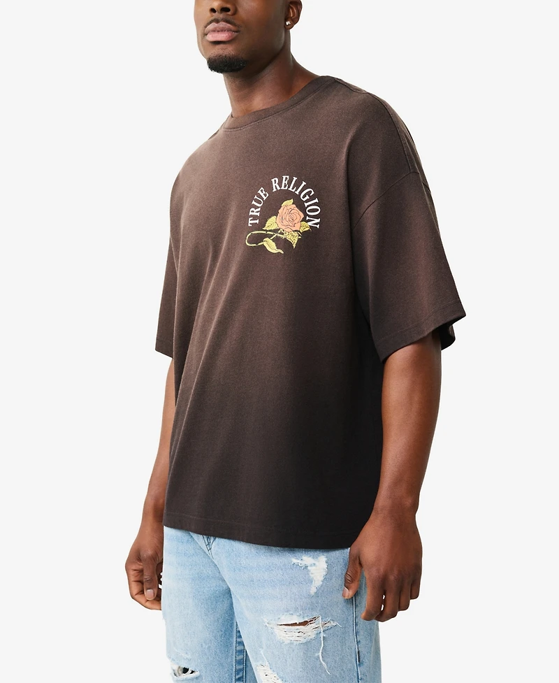 True Religion Men's Short-Sleeve Graphic Oversized T-Shirt