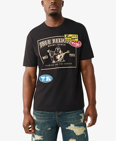 True Religion Men's Short-Sleeve Patch Logo T-Shirt