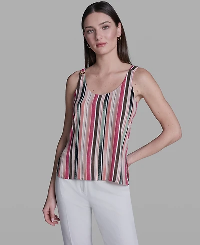 Bcbg Women's Striped Sleeveless Top