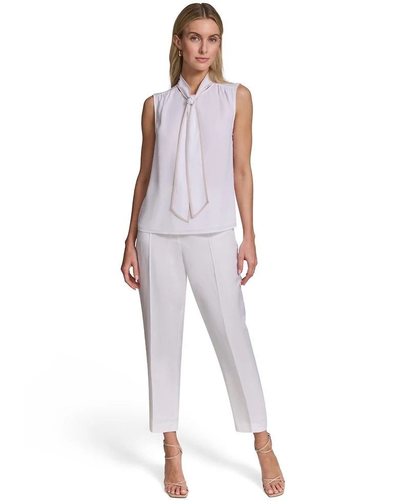 Calvin Klein Women's Sleeveless Pleated Top