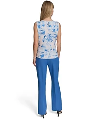 Calvin Klein Women's Pleated Crew Neck Camisole Top