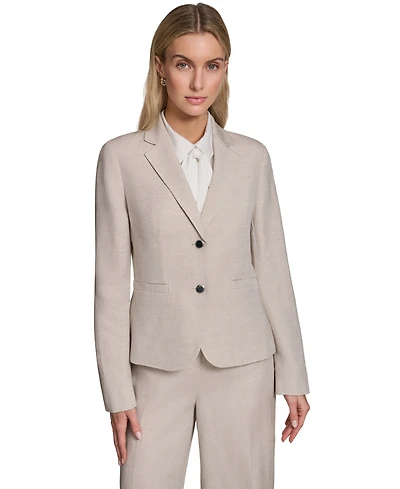 Calvin Klein Women's Two-Button Notch-Lapel Blazer