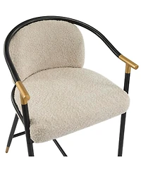 Streamdale Furniture 26" H Upholstered Counter Stool with Metal Frame (Set of 2)