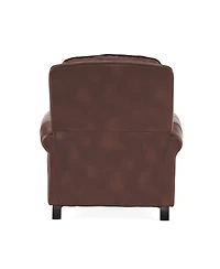 Streamdale Furniture Streamdale Neville Pu Recliner: Contemporary, Upholstered Comfort with Rubber Wood Legs