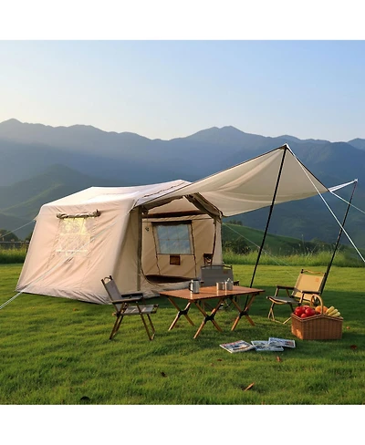 Streamdale Furniture 2025 Upgraded Inflatable Tent with Extended Awning