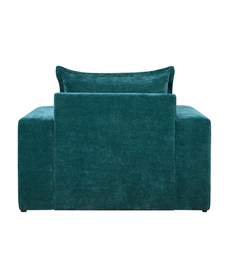 Streamdale Furniture Chenille Upholstered Armchair with Wide Armrests