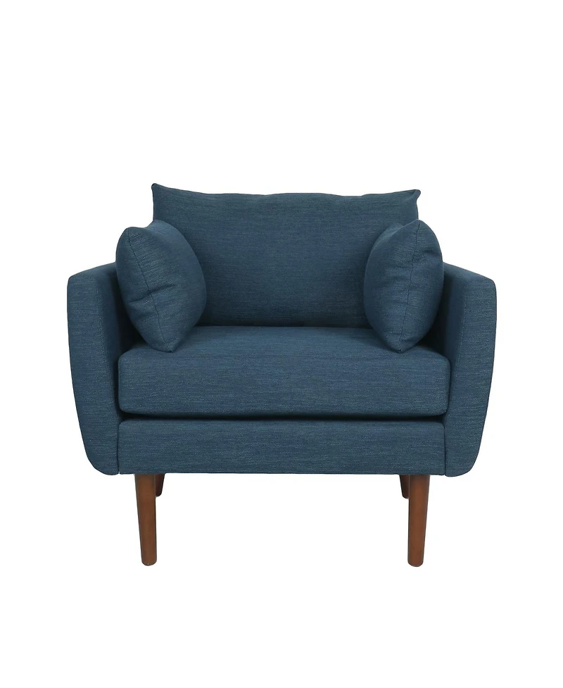 Streamdale Furniture Fabric Club Chair with Birch Wood Legs