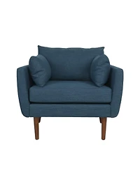 Streamdale Furniture Fabric Club Chair with Birch Wood Legs