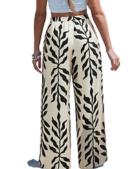 Cupshe Women's Cosmic Moon Tropical Pants