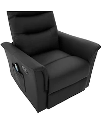 Streamdale Furniture Manual Recliner Chair with 8-Point Massage & Adjustable Backrest