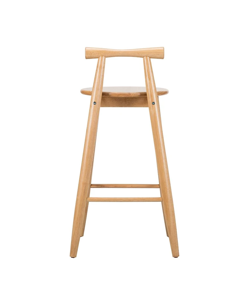 Streamdale Furniture Grove Indoor Rubberwood Barstool, Natural Finished, Set of 2