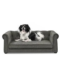 Modern Beige Raised Dog Sofa for Small and Medium Breeds