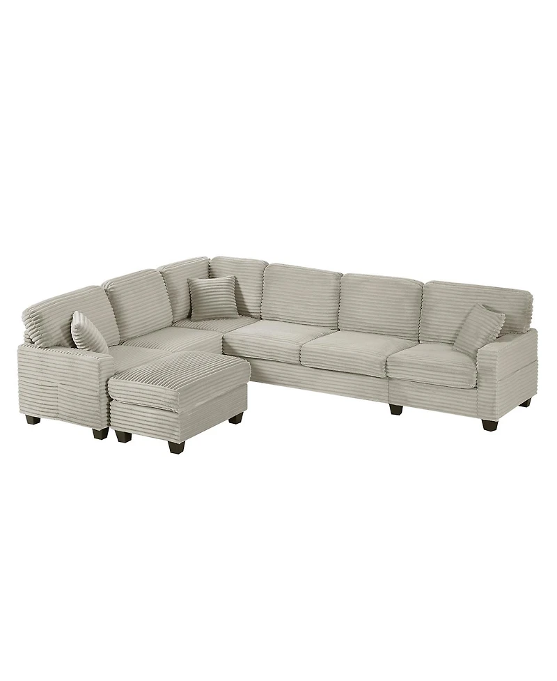 Streamdale Furniture Streamdale U-shaped Sectional Sofa with Ottoman & Storage