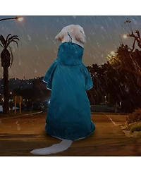 Aronkl Adjustable Waterproof Dog Raincoat with Reflective Edges for Medium Large Dogs