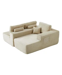 Streamdale Furniture 104" Cloud Sectional Sofa with L-Shape Chaise & Side Pockets