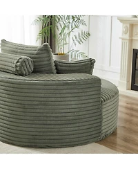 Streamdale Furniture Streamdale Corduroy Sponge Single Sofa, No Assembly Required, Modern Sleeper Chair