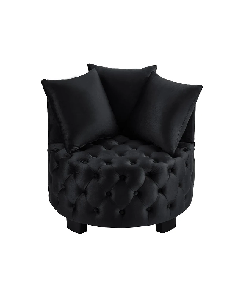 Streamdale Furniture Contemporary Upholstered Tufted Leisure Chair Accent