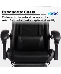 Streamdale Furniture Human-Computer Interaction Gaming Chair with Footrest