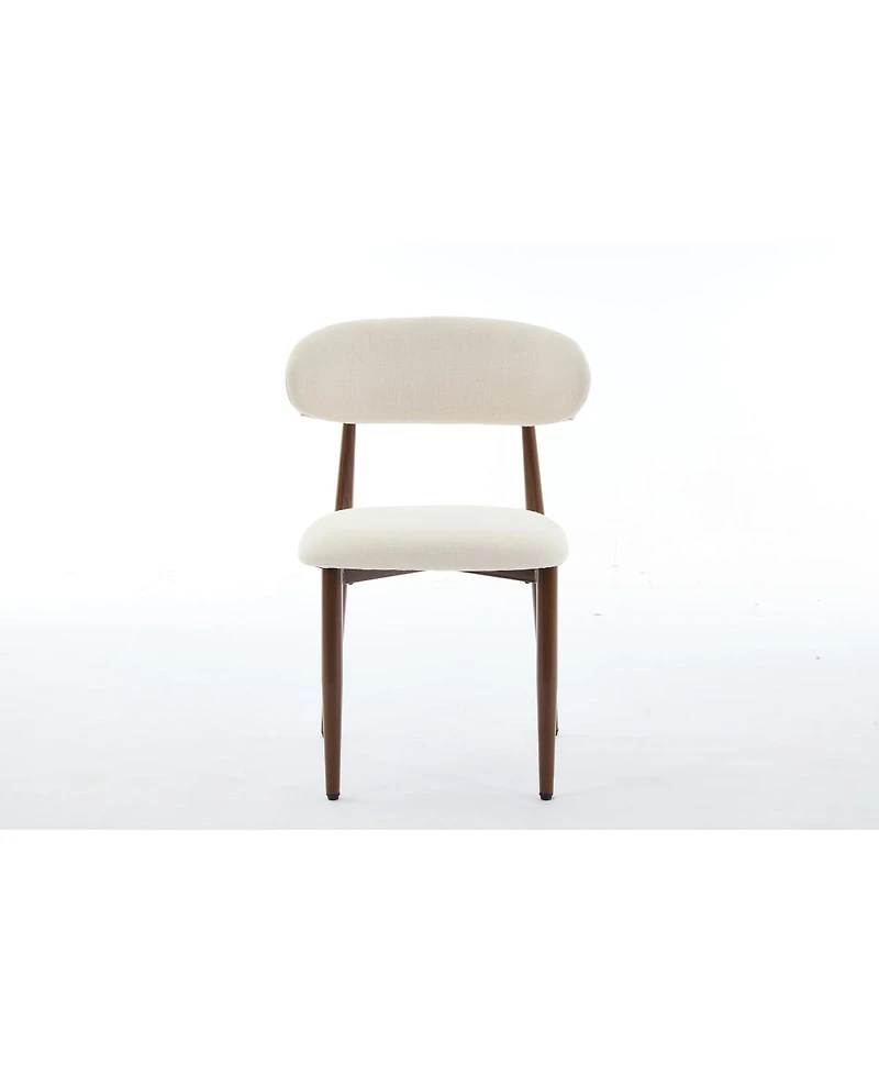 Streamdale Furniture Dining Chairs Set of 2, Modern Fabric Upholstered Kitchen Chairs