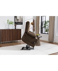 Streamdale Furniture Ultra-wide electric lounge chair with massage, heating, and standing function