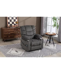 Streamdale Furniture Ultra-wide electric lounge chair with massage, heating, and standing function