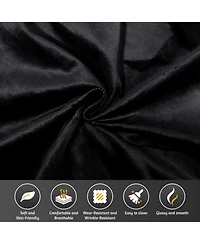 Streamdale Furniture Chesterfield Velvet Pull-Out Sofa Bed with Ottoman