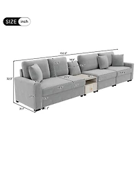 Streamdale Furniture Modern Modular Sofa Couch with Storage