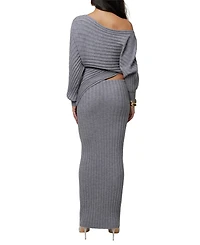 Jluxlabel Women's Clarity Ribbed Skirt Set
