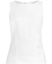 Lands' End Women's Linen Sleeveless Peplum Top