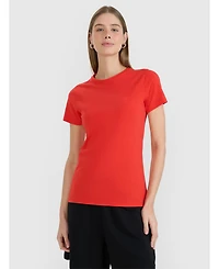 4F Women's Slim Plain T-Shirt