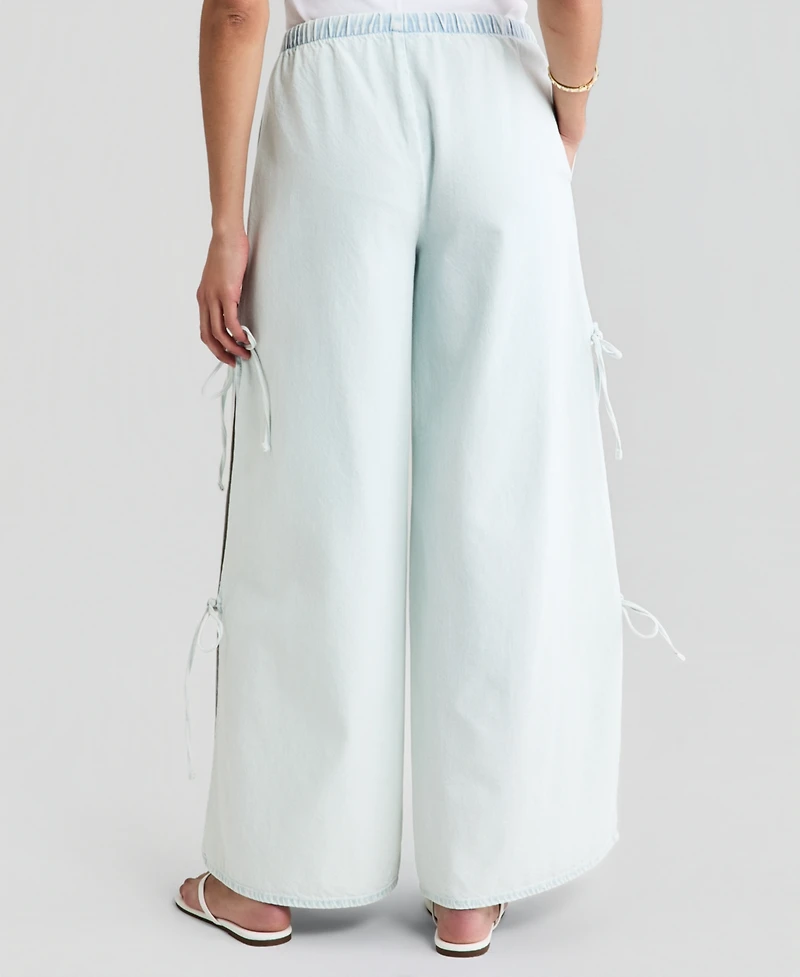 And Now This Women's Embroidered Eyelet Tie-Side Jeans, Macy's Exclusive