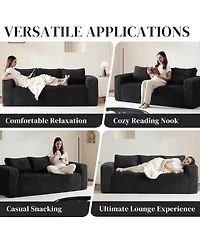 Streamdale Furniture Cloud Loveseat Sofa Couch in a Box, 3 Seater Boneless Couch, Comfy Deep Seat Corduroy Sofa