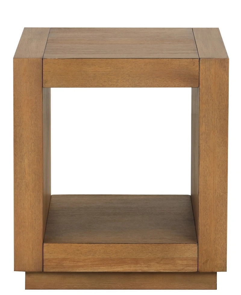 Furniture of America Gryel 20" Bottom Shelf Square End Table