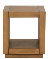 Furniture of America Gryel 20" Bottom Shelf Square End Table