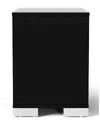 Erina 23.5" Wood Glossy 2-Drawer Nightstand