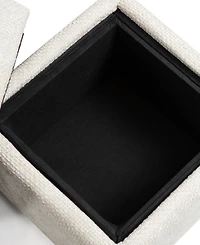 Dashiell 15" Chenille Cube Storage Ottoman