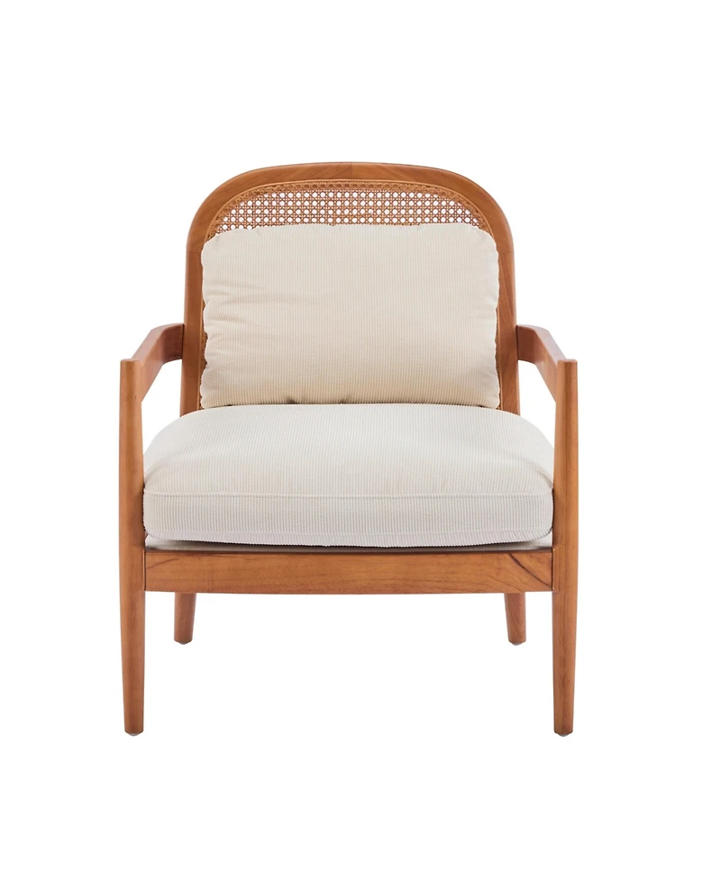 Streamdale Furniture Mid-Century Modern Rattan Accent Chair - Set of 2