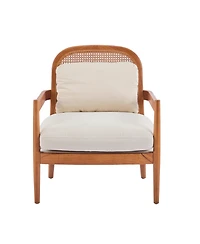 Streamdale Furniture Mid-Century Modern Rattan Accent Chair - Set of 2
