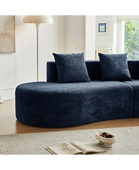 Streamdale Furniture Modern Curved Sectional Sofa, 5-Seater Couch for Living Room, Apartment, Home Decor