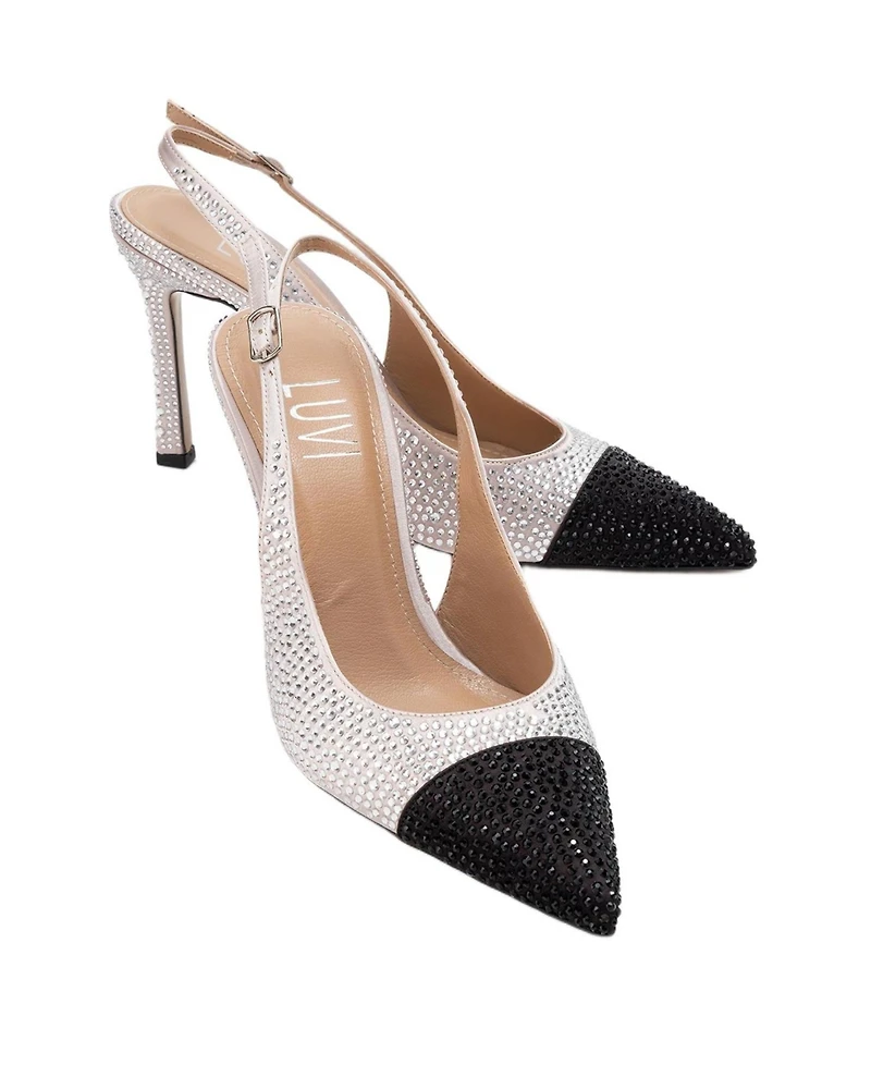 Prologue Shoes London Embellished Pointed Toe Pump (Women)
